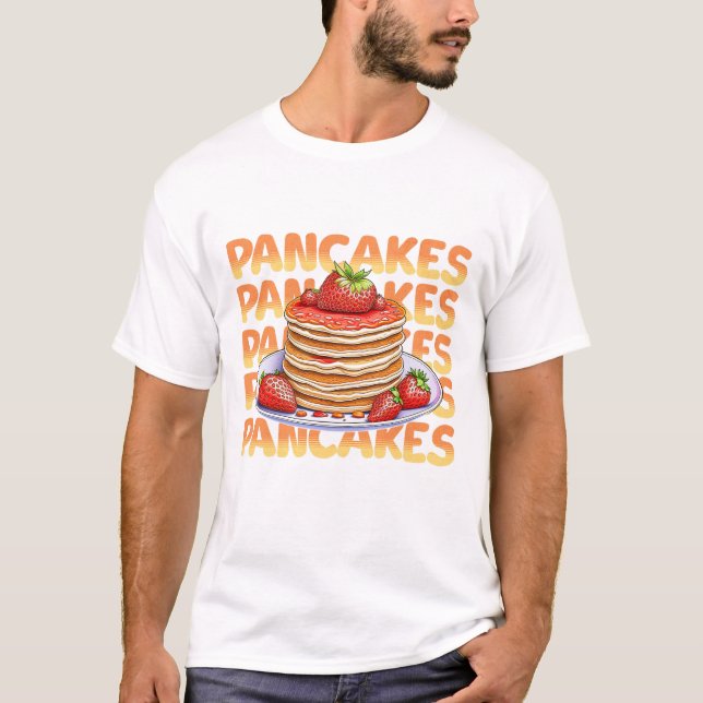 Camiseta Panquecas com Morangos (Frente)