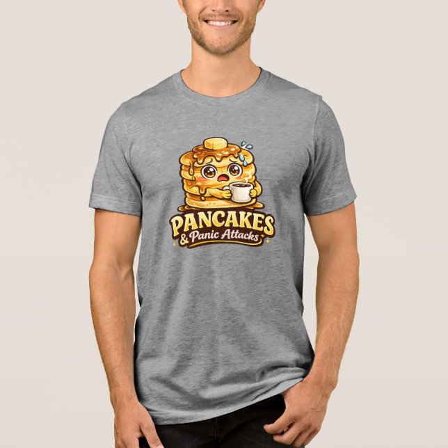 Camiseta Panquecas e Ataques de Pânico - Foodie Fiends (Frente)