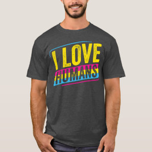 Camiseta Pansexual Eu amo Gente Pan Orgulho LGBT
