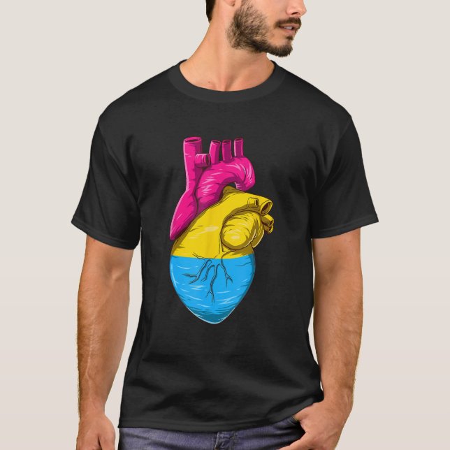 Camiseta Pansexual Heart (Frente)