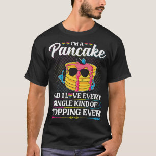Camiseta Pansexual Pancake, Diversão Pansexualidade Orgulho