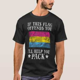 Camiseta Pansexual Se Este Sinalizador Ofender Você O Pan P