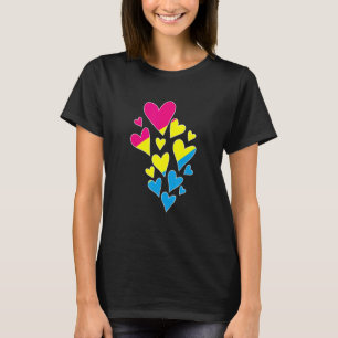 Camiseta Pansexualidade Sinalizador Coração Direitos Humano
