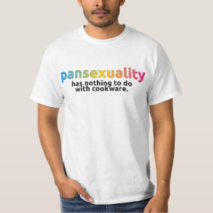 Camiseta "Pansexuality não não tem nada fazer com cookwar