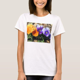 Camiseta Pansies vibrantes