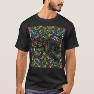 Camiseta Pantera à Espera Surrealista na Selva