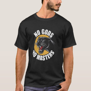 Camiseta Pantera Anarquista Nenhum Deus Nenhum Mestre Liber
