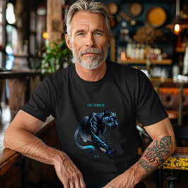 Camiseta Pantera Animal Espirituosa Mês de Nascimento de Ou