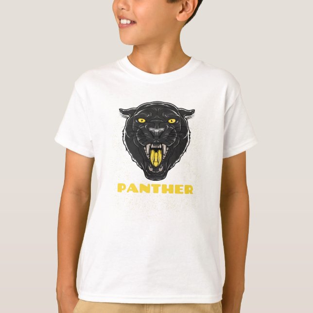 Camiseta Pantera Assustadora Preta (Frente)