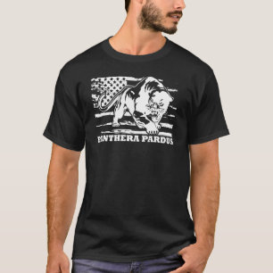 Camiseta Pantera Bandeira EUA Pantera Grande Felino