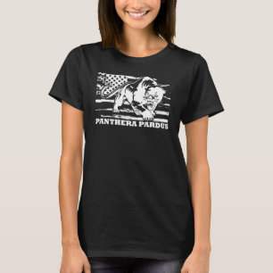 Camiseta Pantera Bandeira EUA Pantera Grande Felino