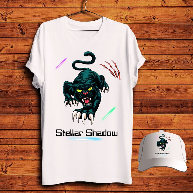 Camiseta Pantera da Galáxia Sombra Estelar (Criador carregado)