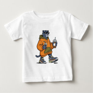 Camiseta Pantera de desenho animado óculos de sol