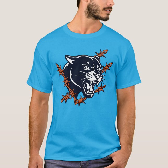 Camiseta Pantera DesencadeadaCamisaDivisão Garra de Pantera (Frente)