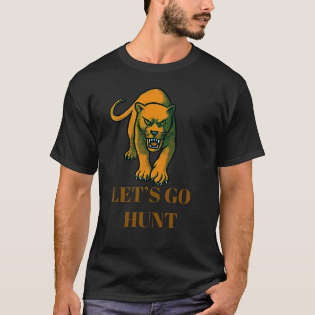 Camiseta Pantera Dourada Feroz (Frente)