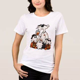 Camiseta Pantera Legal Chá de Boba Festa de Halloween Estil