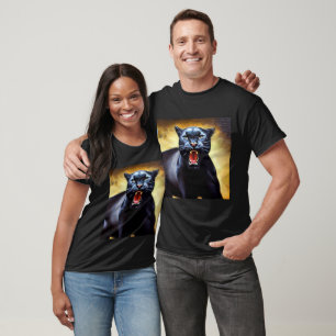 Camiseta Pantera Negra (3) Gato Selvagem