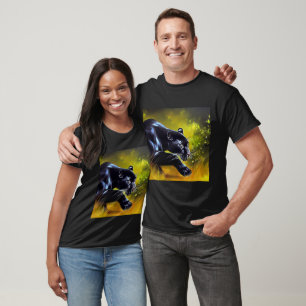 Camiseta Pantera Negra (5) Gato Selvagem