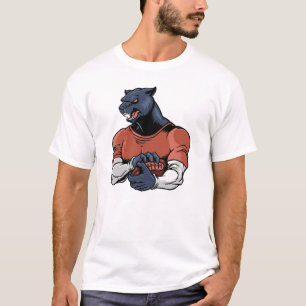 Camiseta Pantera Negra com Futebol