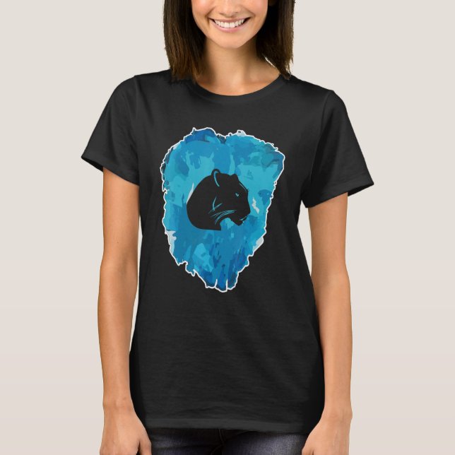 Camiseta Pantera Num Bloco De Gelo Para A Eternidade (Frente)