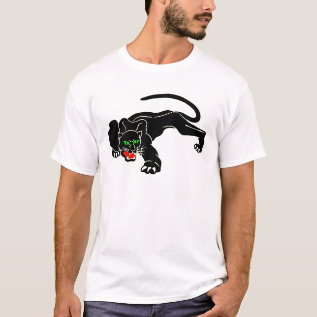 Camiseta Pantera preta - grande CAT (Frente)