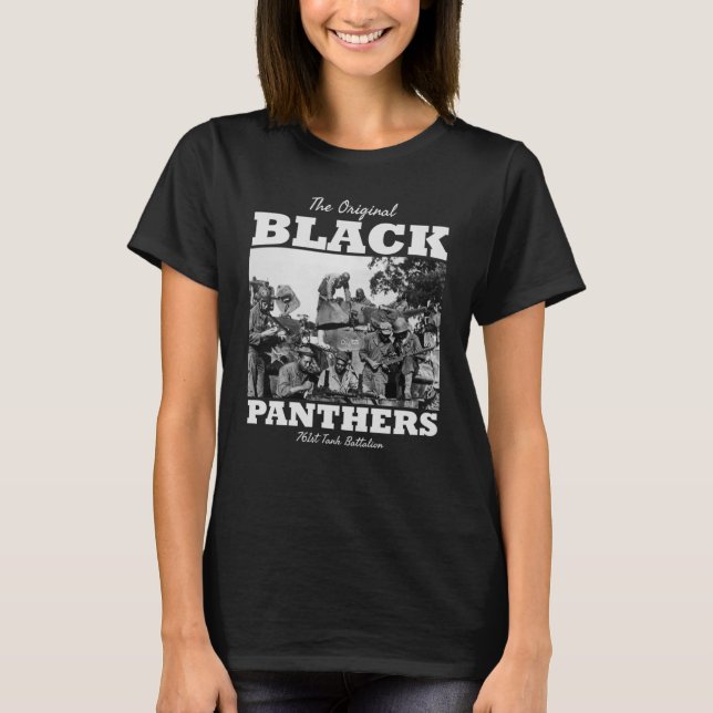 Camiseta Panteras Negras 761rua Batalhão de Tanques WW2 (Frente)