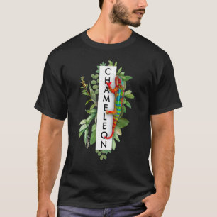 Camiseta Panther Chameleon Tropical Impressão Chameleon Liz