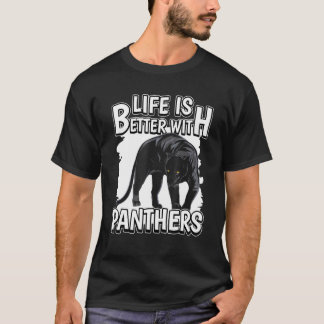 Camiseta Panther Cita Que A Vida De Wildcat É Melhor Com Pa