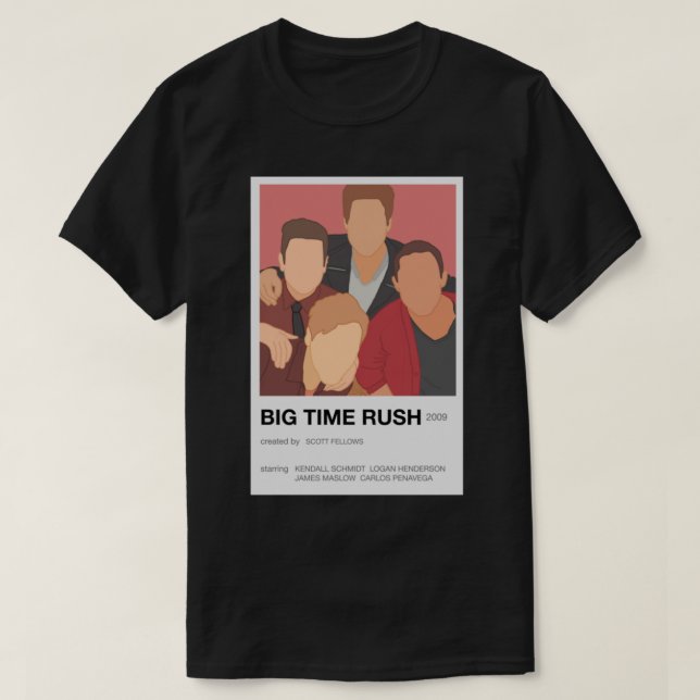Camiseta Pantone de Rush Big Time Minimalista (Frente do Design)