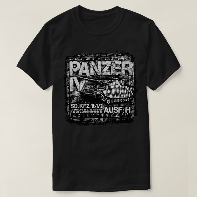 Camiseta Panzer IV (Frente do Design)