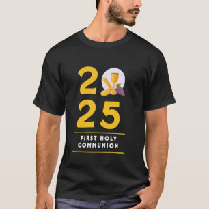 Camiseta Pão Cálice da Primeira Comunhão 2025 Meninos Menin