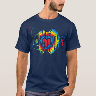 Camiseta Pão Colorido, Teto De Tiedye Para Pescadores, Peix