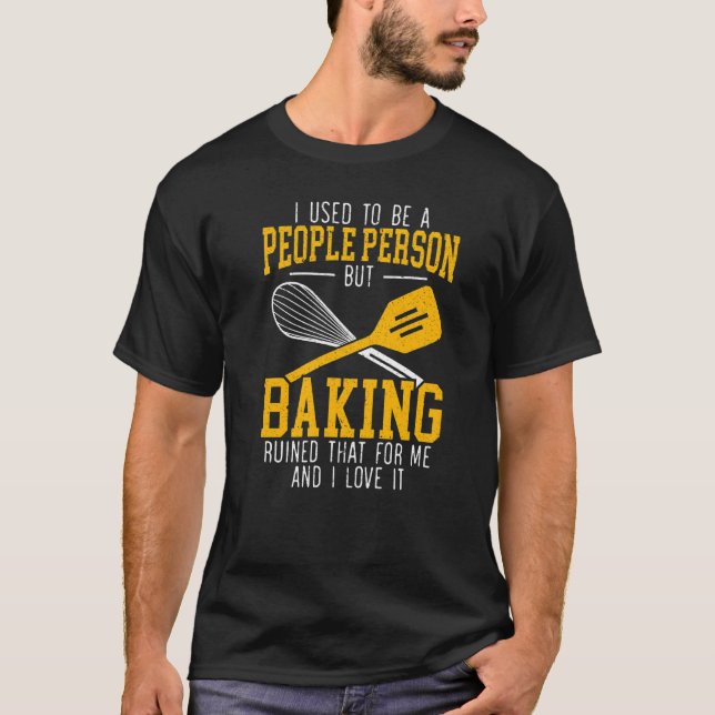 Camiseta Pão de Assar para padaria Pastas Cupcakes Pão de p (Frente)