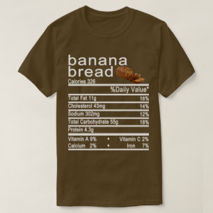 Camiseta pão de banana Rotulagem dos fatos