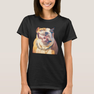 Camiseta Pão De Cão Óleo Pintura Engraçada Face De Ingl