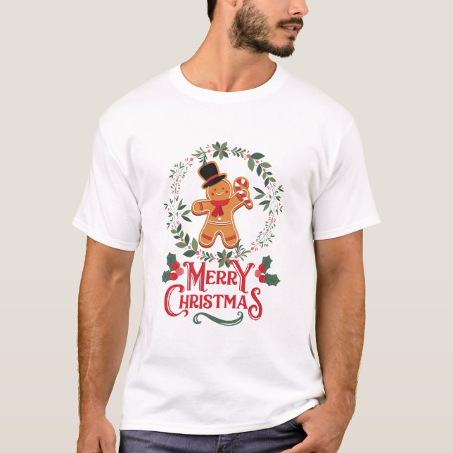 Camiseta Pão de especiarias Natal (Frente)