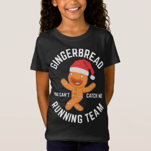 Camiseta Pão de Gengibre de Natal Gingerpão Correndo Equipe