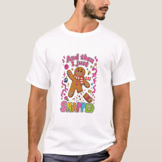 Camiseta Pão de gengibre engraçado de Natal Então eu simple