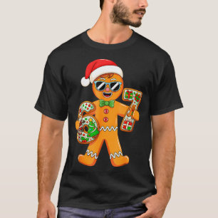 Camiseta Pão de gengibre engraçado seis sete 67 homem de ge