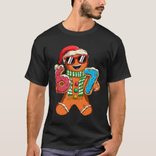 Camiseta Pão de gengibre engraçado seis sete 67 meme sorvet