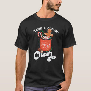 Camiseta Pão-de-gengiva Biscoito de Natal Cacau Quente Tem