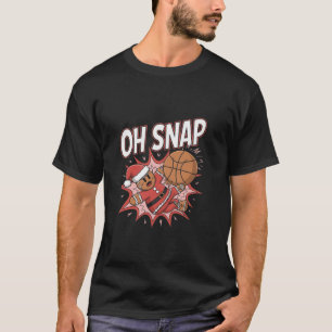 Camiseta Pão de Gingerpão de Natal Oh Snap