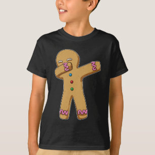Camiseta Pão de Gingerpão homem de Natal Dança de salto