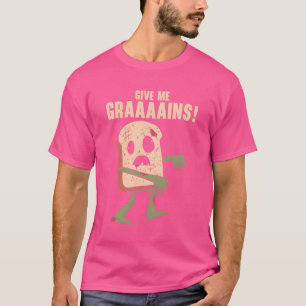 Camiseta Pão de Halloween Comida de Zumbi Fã de Zumbi Monst