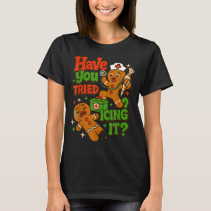 Camiseta Pão de Mel Você Tentou Passar Glacê Engraçado Nata