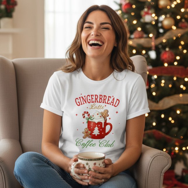 Camiseta Pão de Natal Latão Café Festivo (Criador carregado)