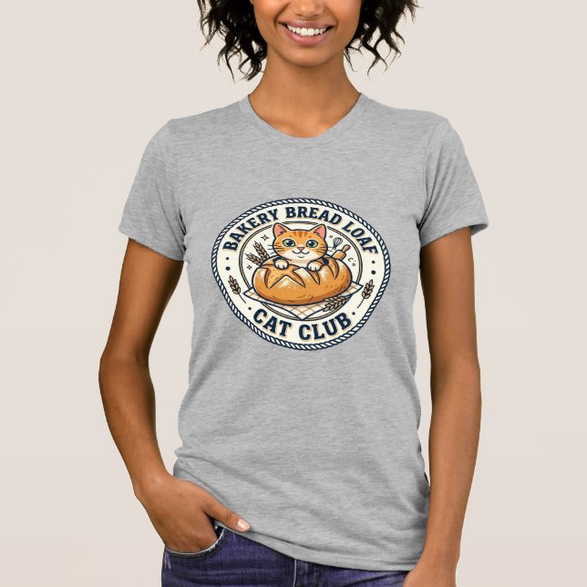 Camiseta Pão de Padaria Gato Mãe Presente - Padaria B (Frente)