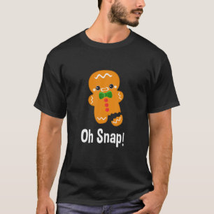 Camiseta Pão De Pão De Natal Oh Snap Pajama Para Homens Mul