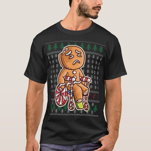 Camiseta Pão De Pão Em Cadeira De Rodas Cozinha Piada Cozin (Frente)