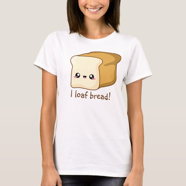 Camiseta Pão de pão, pão de kawaii (Frente)